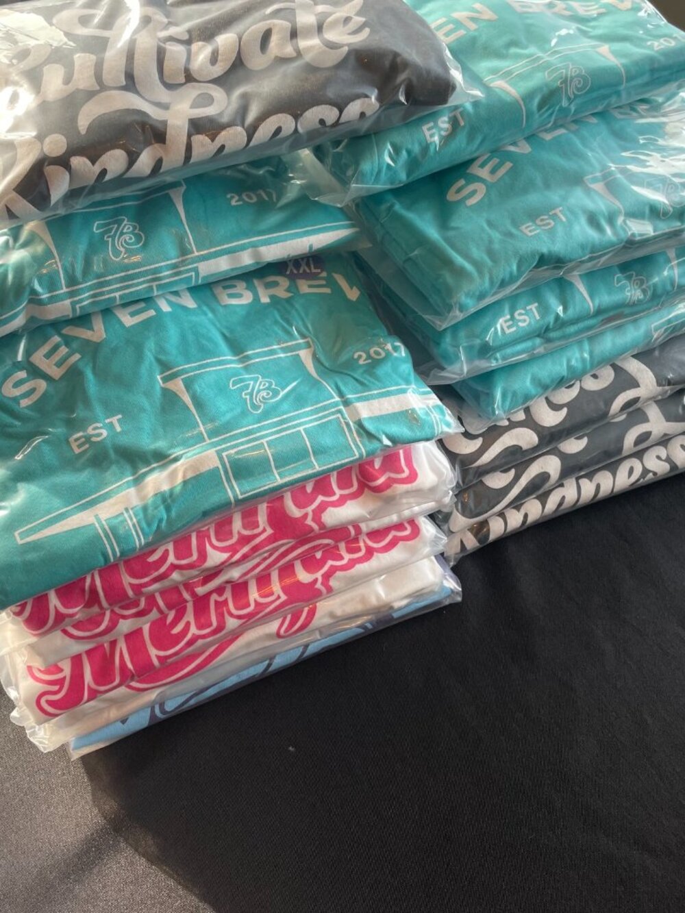 Swag 7 Brew T Shirt S M L XL XXL New Teal "Drive Thru Coffee" - Picture 2 of 2